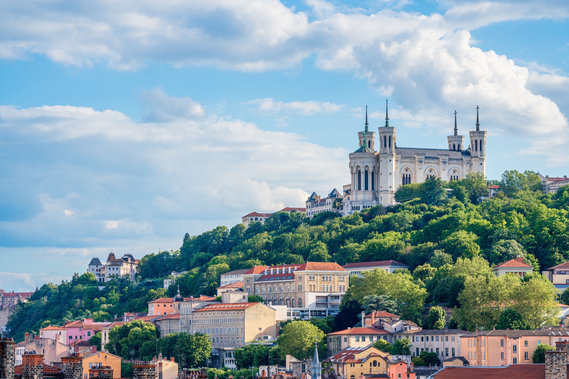 Basilica of Notre Dame of Fourvière, Landmark in Lyon, France